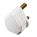 Masterplug – 15A保險絲英式三腳圓插 可重新接電線 白色 PT15W