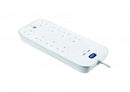 Masterplug 2位 USB 3.1A 及 8位13A 防雷拖板 3米（白）