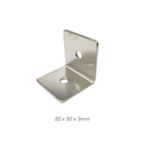 SS304 不銹鋼四方角碼 2″×2″×3mm（2孔）