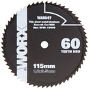 WORX 威克士 WA5047 115mm HSS 多用途鋸片（鋁／PVC／鐵皮）